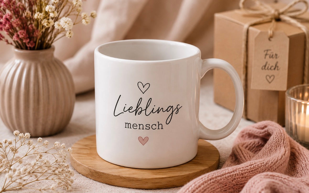 Personalisierte Tasse „Lieblingsmensch“ ♡